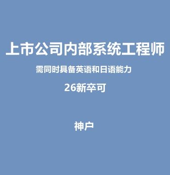日本上市公司内部系统工程师