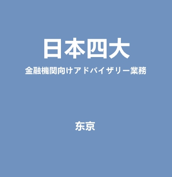 【日本四大】金融機関向けアドバイザリー業務